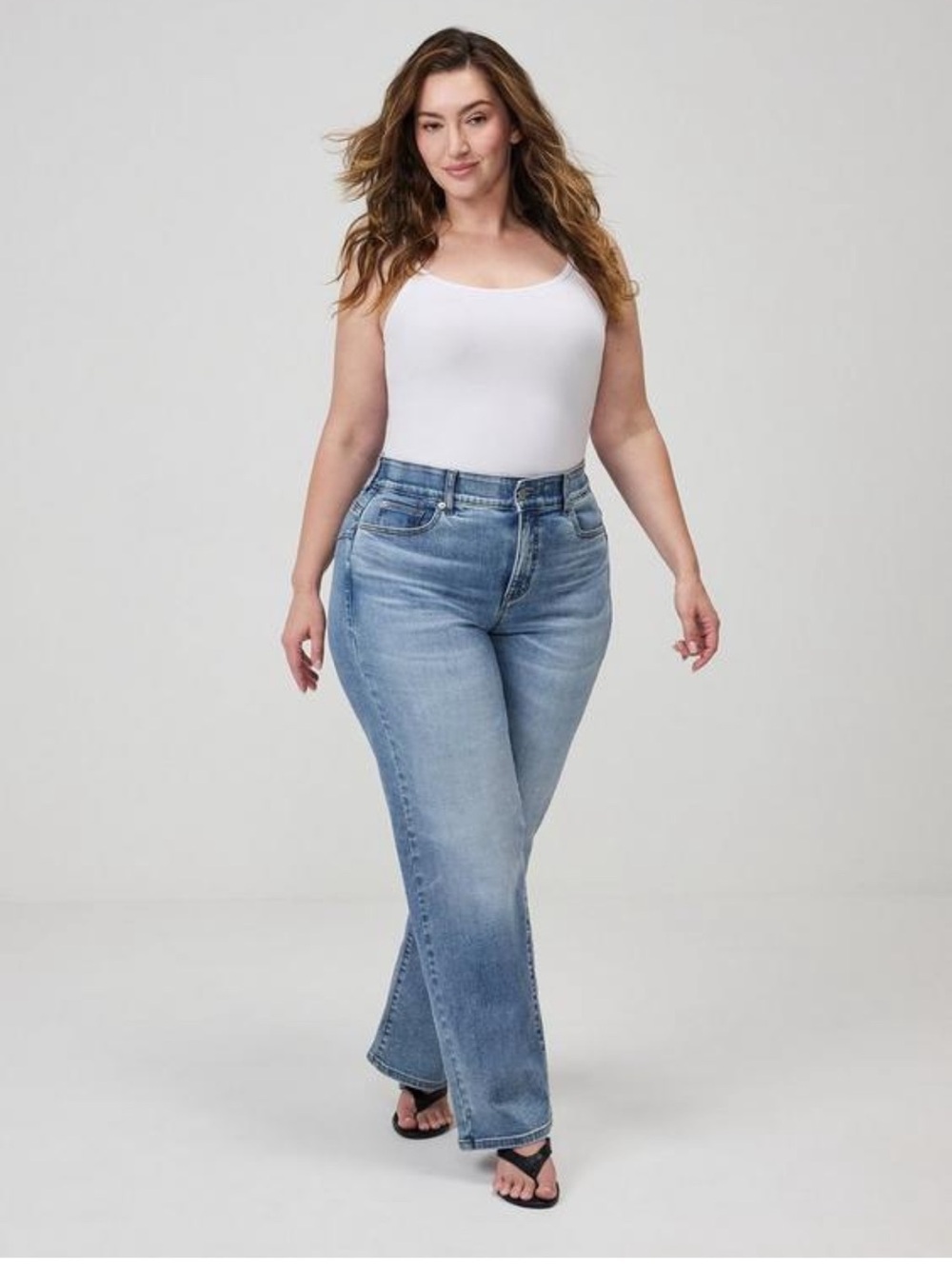 Torrid Bombshell Wide leg high rise jeans size 10R